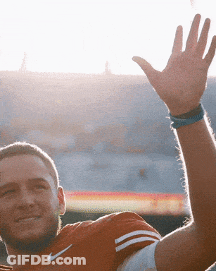 Man In Nike Shirt Waving Hand GIF