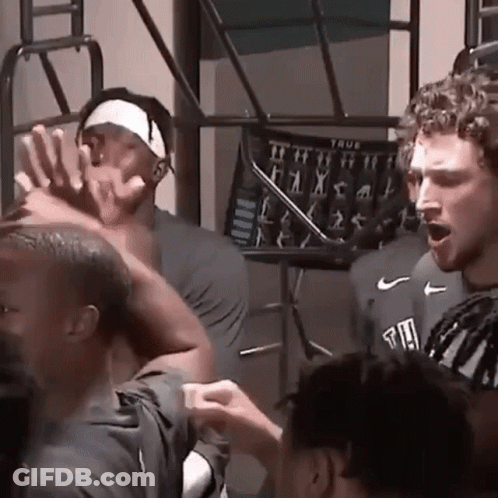 Man In Nike Sweatshirt Number 19 GIF