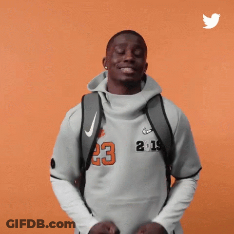 Man In Nike Sweatshirt Number 201 GIF
