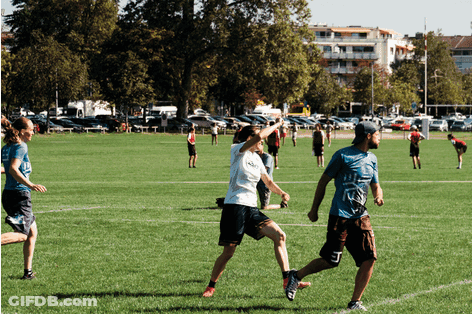 Man In Number 3 Shorts Running GIF