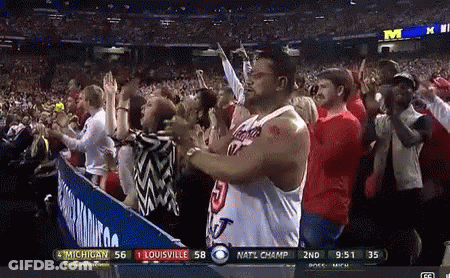 Man In Number 5 Jersey In Crowd GIF