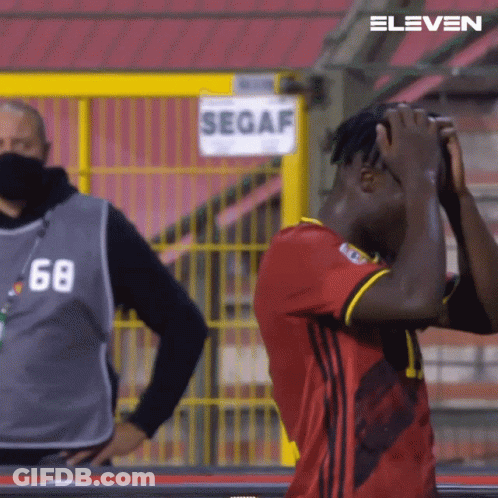 Man In Number 68 Jersey In Front Of Segaf Sign GIF