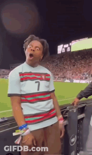 Man In Number 7 Shirt On Soccer Field GIF
