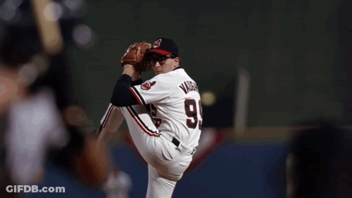 Man In NY Yankees Uniform About To Swing GIF