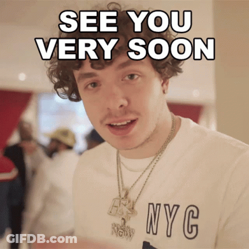 Man In NYC T-Shirt Says See You Very Soon GIF