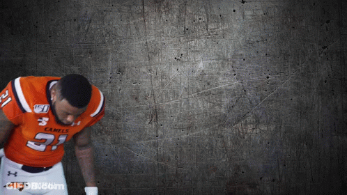 Man In Orange And Black Jersey 21 GIF