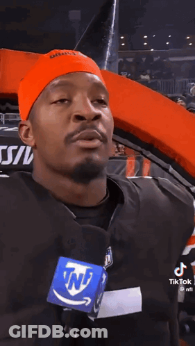Man In Orange Headband Saying The Horse Is Preparing For Battle GIF