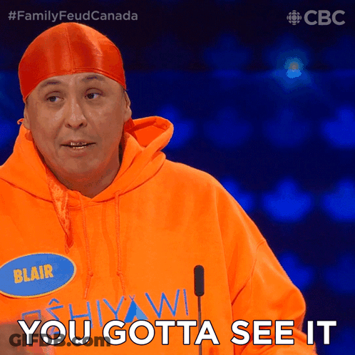 Man In Orange Hoodie Saying You Gotta See It GIF