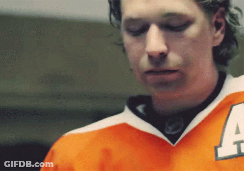 Man In Orange Jersey Number 4 GIF