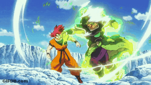 Man In Orange Pants Fighting Man In Green Pants GIF