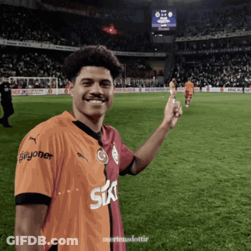 Man In Orange Shirt Saying Sixt GIF