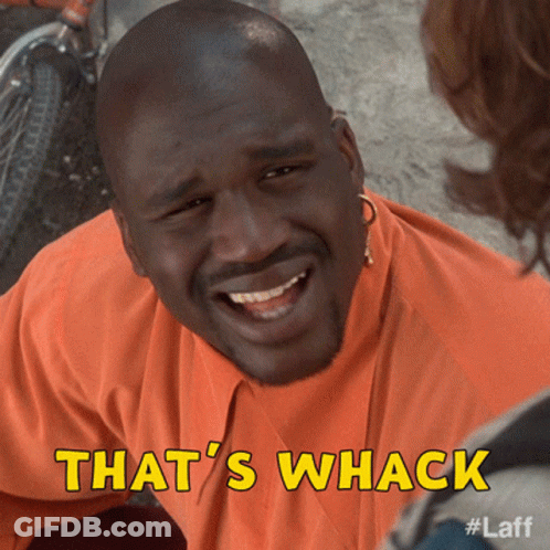 Man In Orange Shirt Saying That's Whack GIF