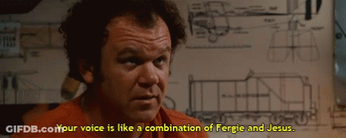 Man In Orange Shirt Talking About Fergie And Jesus GIF