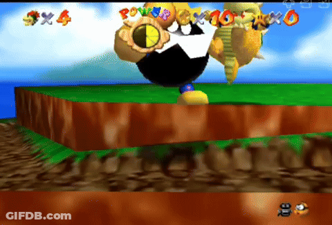 Man In Orange Shirt With BB GIF