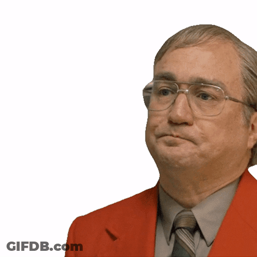 Man In Orange Suit Ahem GIF