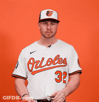 Man In Orioles Jersey Number 32 GIF