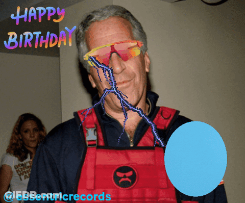 Man In Overalls And Sunglasses Happy Birthday GIF