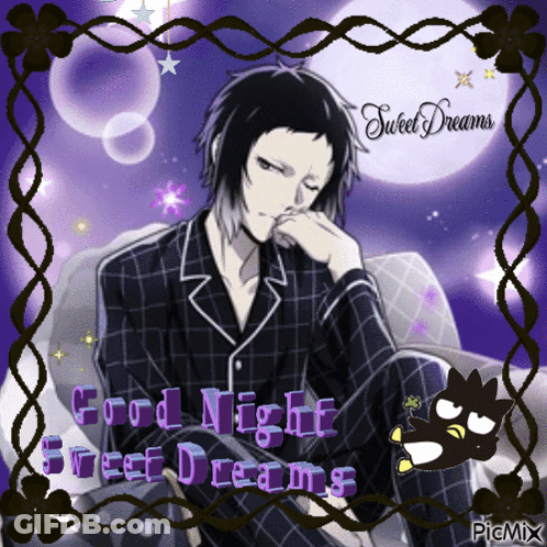 Man In Pajamas With Good Night Sweet Dreams GIF