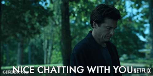 Man In Park Saying Nice Chatting With You Netflix GIF