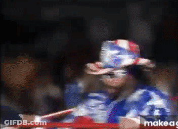 Man In Patriotic Hat With Makeag GIF