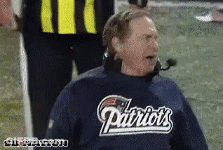 Man In Patriots Shirt Sitting On Field GIF
