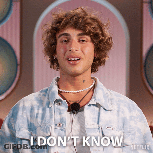 Man In Pearl Necklace Saying I Don't Know GIF