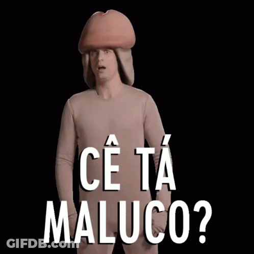 Man In Penis Costume Saying Ce Ta Maluco GIF