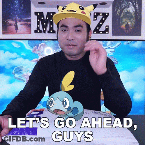 Man In Pikachu Hat Says Let's Go Ahead Guys GIF