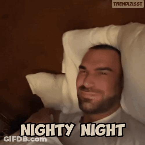Man In Pillows Nighty Night GIF