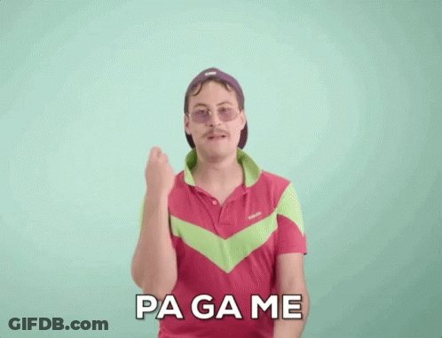 Man In Pink And Green Shirt Clapping GIF