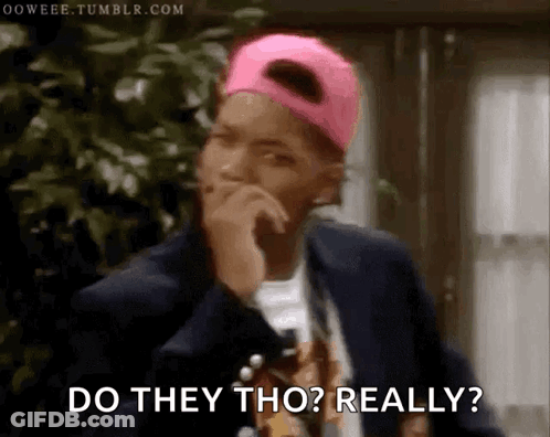 Man In Pink Hat Saying Do They Really GIF