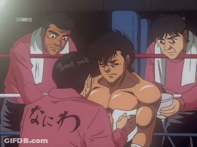 Man In Pink Jacket With Chinese Writing On Back GIF