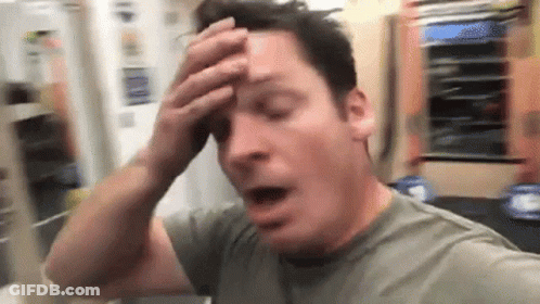 Man In Pink Shirt Crying Eyes Closed GIF