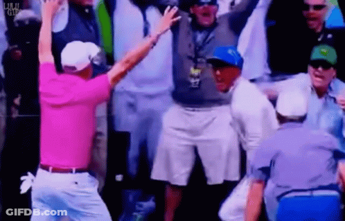 Man In Pink Shirt Dancing GIF