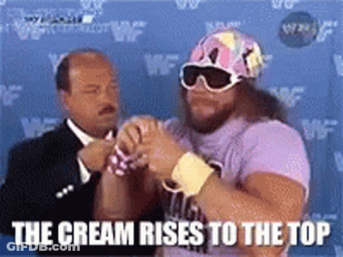 Man In Pink Shirt Holding Hand GIF