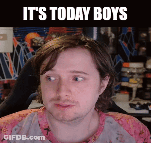 Man In Pink Shirt It's Today Boys GIF