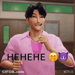 Man In Pink Shirt Laughing Netflix GIF