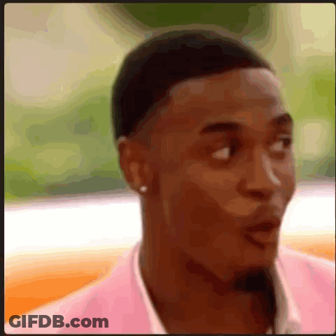 Man In Pink Shirt Making Funny Face GIF