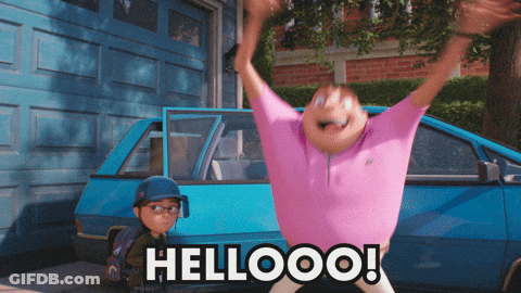 Man In Pink Shirt Saying Hello GIF