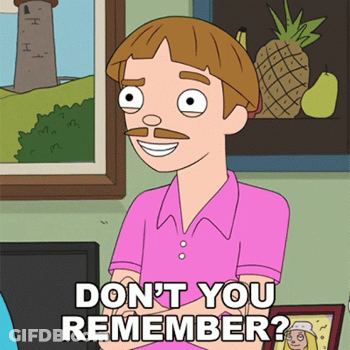 Man In Pink Shirt Says Don't You Remember GIF