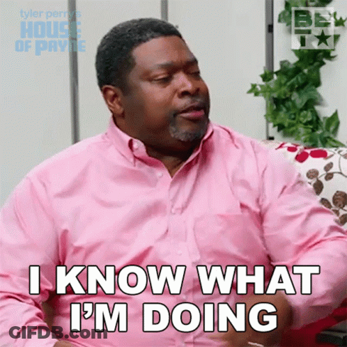 Man In Pink Shirt Says I Know What I'm Doing GIF