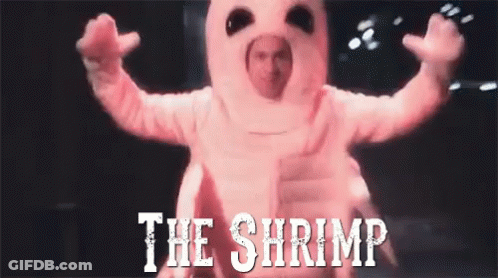 Man In Pink Shrimp Costume Saying The Shrimp GIF