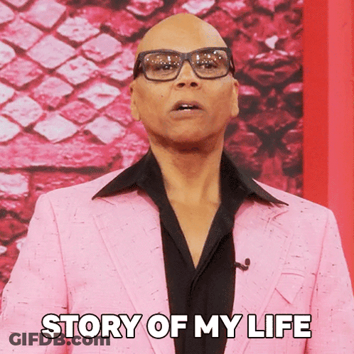 Man In Pink Suit Saying Story Of My Life GIF