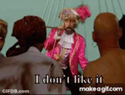 Man In Pink Suit Says I Don't Like It GIF