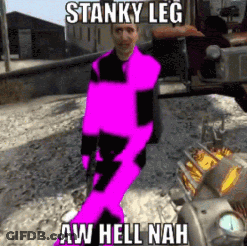 Man In Pink Suit Stanky Leg Aw Hell Nah GIF