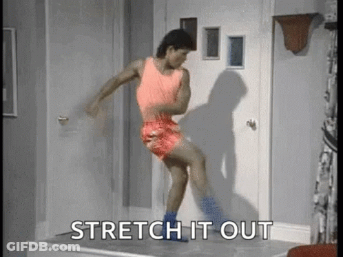 Man In Pink Tank Top Dancing Stretch It Out GIF