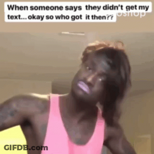 Man In Pink Tank Top Making Funny Face GIF