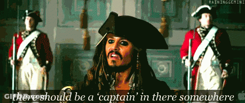 Man In Pirate Hat Says There Should Be A Captain In There Somewhere GIF