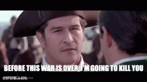 Man In Pirate Hat Talking To Another Man GIF