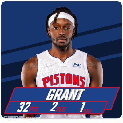 Man In Pistons Jersey And Headband GIF